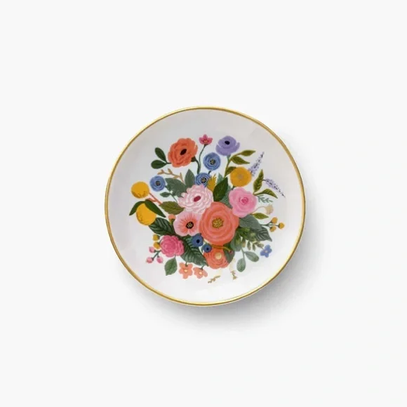 Rifle Paper Co. | Porcelain Ring Dish | Garden Party Bouquet - Picture 2 of 5